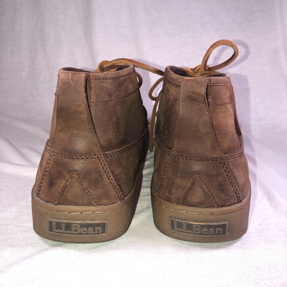 LL BEAN Mens Boots Campside Ranger Leather Flannel Chukka 10.5  l.l. bean - Picture 5 of 11